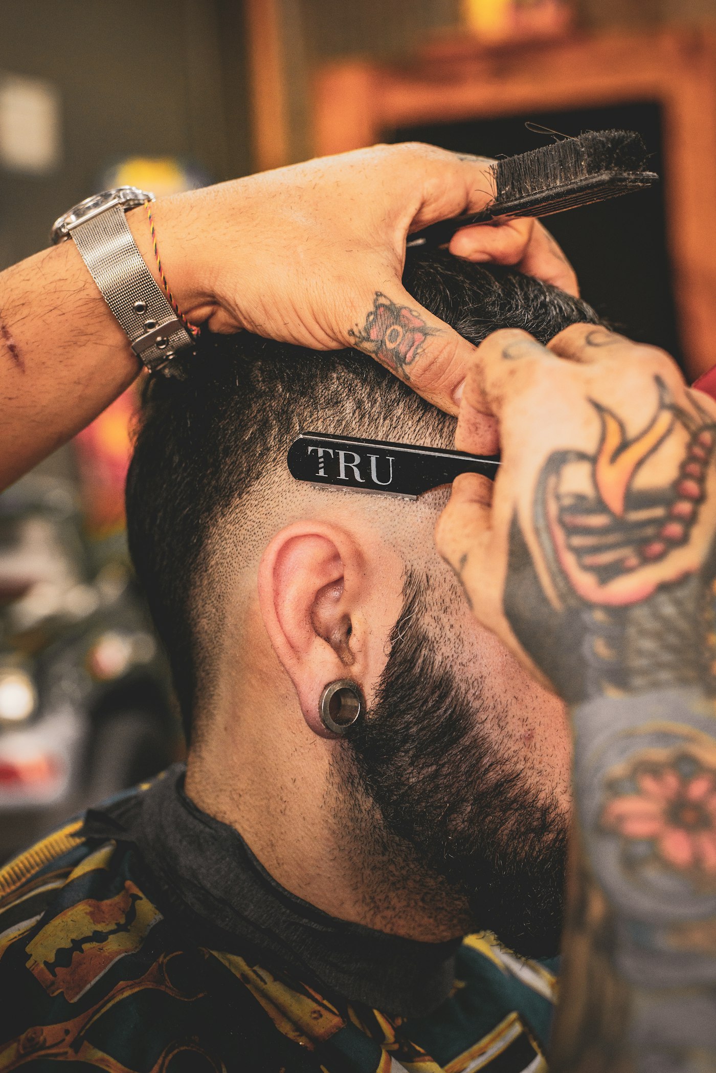 Interior de barbearia